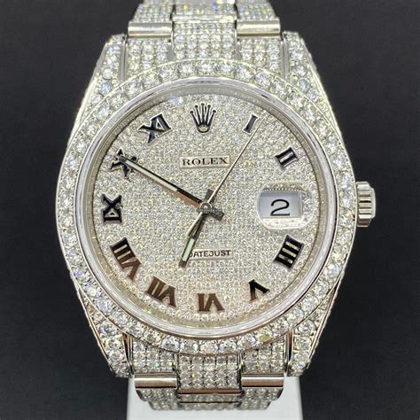 rolex uhr iced out